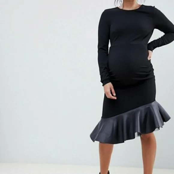 navy blue dress for baby girl asdoklhq Maternity Dress,Women's Sleeveless Asymmetrical Casual Fashion  Party Daily Elegant Solid Color Dress main image 1